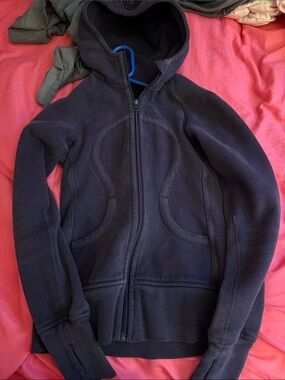 Lululemon Navy Hooded Zip-Up Sweatshirt